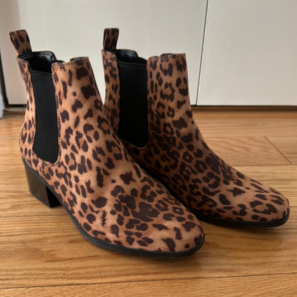 A New Day Cheetah Ankle Boots